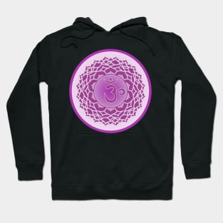 The Purple Haze of the Crown Chakra- Black Hoodie